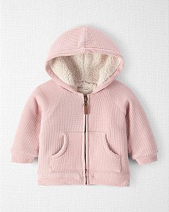 JAQUETA MENINA CARTERS LITTLE PLANET ROSA FORRADA SHERPA