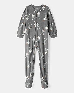 MACACAO MENINO CARTERS FUTEBOL CINZA FLEECE