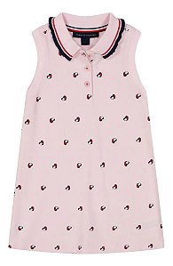 VESTIDO TOMMY HILFIGER ROSA CORAÇÃO REGATA COM CALCINHA