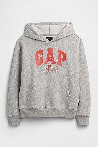 MOLETOM GAP CINZA LOGO VERMELHA MICKEY