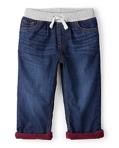 CALÇA MENINO OSHKOSH JEANS FORRO BORDO