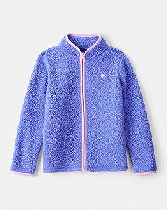 JAQUETA MENINA OSHKOSH ROXO CORAÇÃO SHERPA