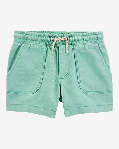 BERMUDA MENINO CARTERS VERDE AGUA CORDÃO