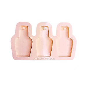 Molde de Silicone Esmalte 3 cavidades