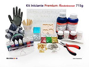 Kit Artesanato Iniciante Premium Resina Epóxi 4008 com 715g - Redelease