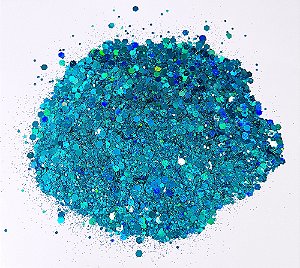 Glitter Holográfico Pacco Arts - Azul Turquesa 10g