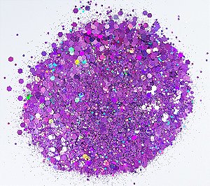 Glitter Holográfico Pacco Arts - Lilás 10g