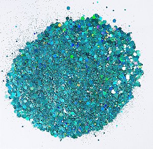 Glitter Holográfico Pacco Arts - Verde Água 10g