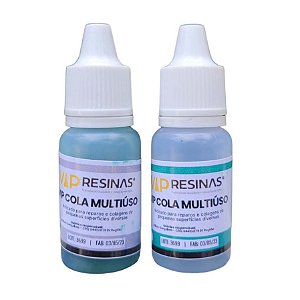 Vip Cola - Adesivo epóxi rápido (5 minutos) - Kit 20g - Vip Resinas