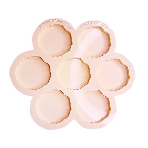 Molde de Silicone Redondo Circulo Paleta Geodo