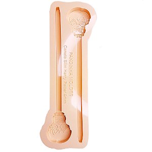 BAZAR - Molde de Silicone Caneta Harry Slim 2 Cavidades
