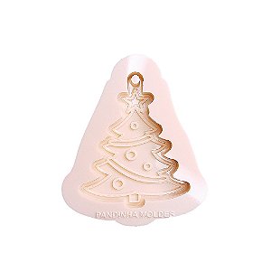 BAZAR - Molde de Silicone Natal Chaveiro Mini Árvore