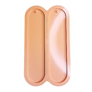 Molde De Silicone Para Resina Marca Pagina Arredondado 2 cavidades