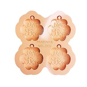Molde de Silicone para Resina Mãe de Pet 4 Cavidades
