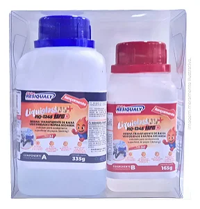 Resina Resiqualy Liquiglassuv RQ-1245 Rapid Kit 500g