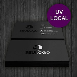 1.000 Cartões de Visita Couchê 300g Lam Fosca + Verniz Localizado