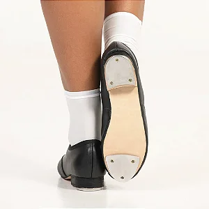 SAPATO DE SAPATEADO COM CADARÇO - COURO COM PLAQUINHA | DANCIN