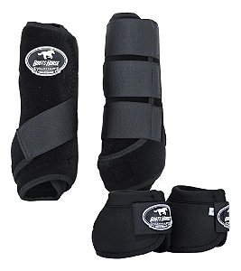 Kit Color Dianteiro Caneleira E Cloche Preto
