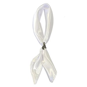 Lenço Branco Médio 75x75 Acessório Sertanejo