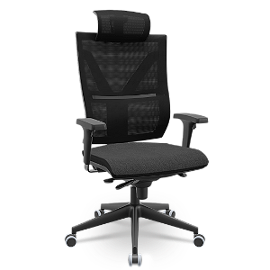 Cadeira Presidente Plaxmetal Darix X+ Tela Base Nylon Slider