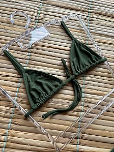 Top Biquíni Brenda Verde Militar