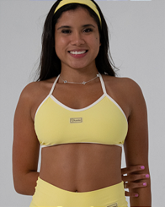 Top Luna Amarelo Manteiga c/ Off White Candy Color