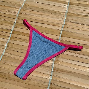 Calcinha Regulável Merliah Azul com Pink