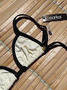 Top Cortininha Biquíni Línea