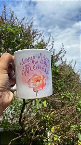 Caneca personalizada branca.