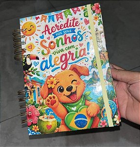 Caderno cachorrinho Caramelo Brasil.