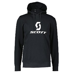 MOLETOM MASCULINO SCOTT ICON COM CAPUZ PRETO