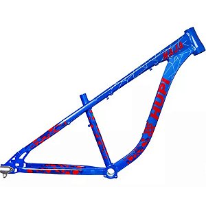 QUADRO HUPI NAJA V9 AZUL/VERMELHO GANCHEIRA HORIZONTAL - HUPI BIKES