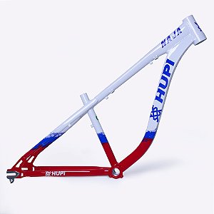 QUADRO HUPI NAJA V9 BRANCO/AZUL/VERMELHA-HUPI BIKES