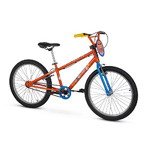 BICICLETA NATHOR ARO 24 MUQUE FREIO V-BRAKE LARANJA