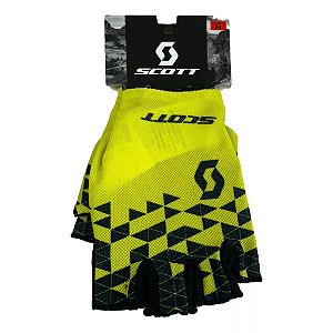 LUVA SCOTT RC TEAM DEDO CURTO 21 AM FLUOR PRETO UNISEX