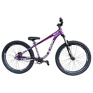 BICICLETA HUPI NAJA V9 ARO 26 ROXO E BRANCO FREIO A DISCO HIDRAULICO SHIMANO