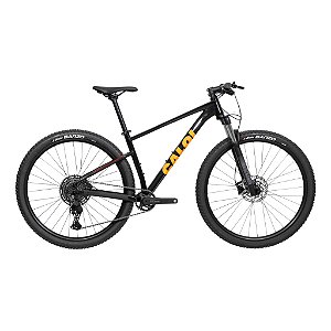 BICICLETA MTB ARO 29 CALOI EXPLORER EXPERT SL 11V PRETO AMARELO