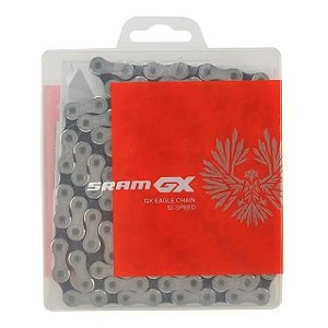 CORRENTE SRAM PC-GX EAGLE 126 ELOS 12V PRATA