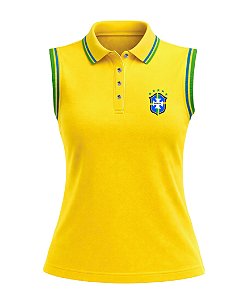 CAMISETA BABY LOOK GOLA POLO REGATA COPA