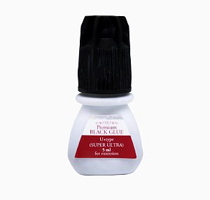 Cola para Cílios Premium Black Glue U+ Type Super Ultra 5ml