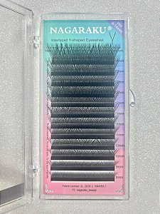 Cílios Nagaraku YY 0.07 Curvatura L Mix 8mm ao 14mm