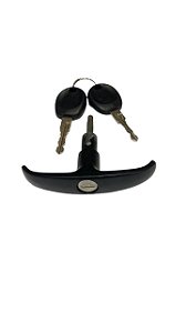 MACANETA EXTERNA TAMPA TRASEIRA SUPERIOR COM CHAVE PRETA KOMBI CLIPPER ATE 96