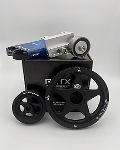 Conjunto de polia com esticador VW fusca std - Preto RGTX