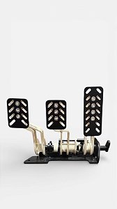 Conjunto Pedaleira VW Marfim Preto