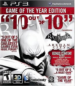 Batman Arkham City GOTY PS3 Ótimo Estado