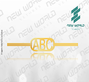 Arquivo de Anel ABC - Formato DXF - Tamanho 50 mm