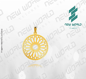 Arquivo de Pingente Mandala 4ª - Formato DXF - Tamanho 30 mm