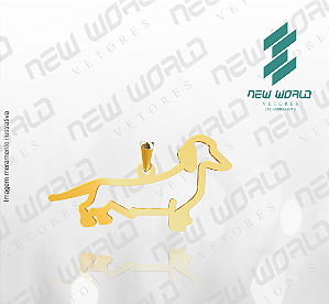 Arquivo de Pingente de Cachorro N°1 - Formato DXF - Tamanho 30 mm