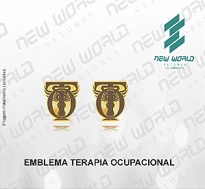 Arquivo de Emblema Terapia Ocupacional - Formato DXF - Tamanho 8 mm