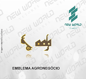 Arquivo de Emblema Agronegócio - Formato DXF - Tamanho 8 mm